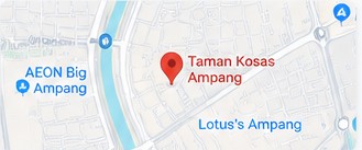 Lokasi Taman Kosas Ampang